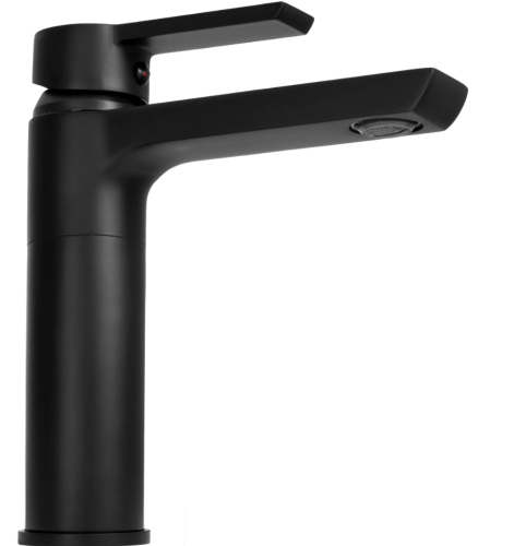 Змішувач для раковини (умивальника) REA ARGUS BLACK чорний низький