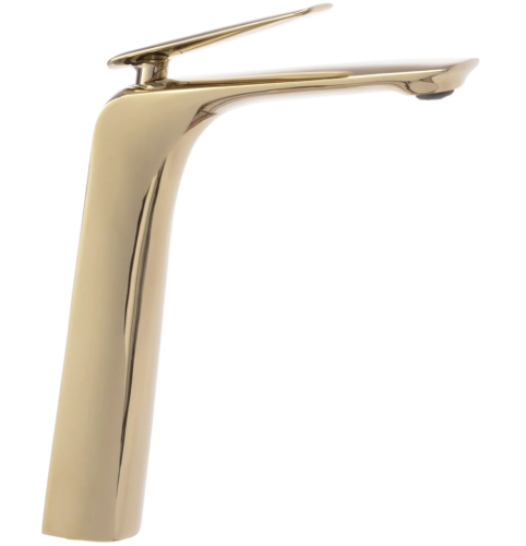 Смеситель для раковины (умывальника) REA JAGER GOLD золотой высокий