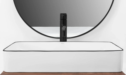 Умывальник (раковина) REA DENIS EDGE накладной белый