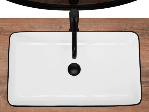 Умывальник (раковина) REA DENIS EDGE накладной белый