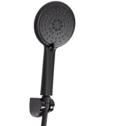 Змішувач для ванни і душу REA MILD ROSE GOLD чорний\рожеве золото настінний