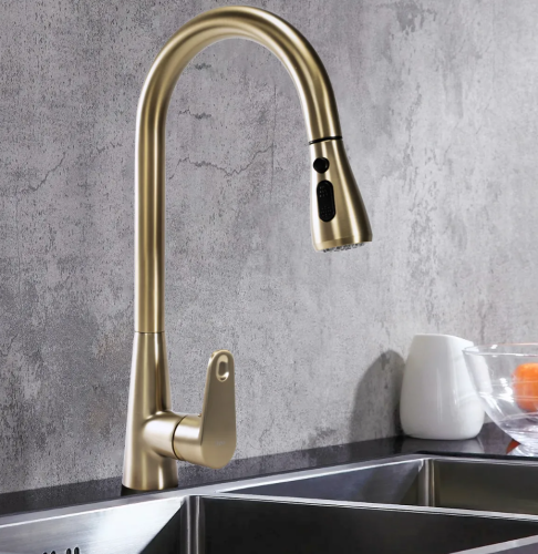 Змішувач для кухні REA MILD BRUSHED GOLD
