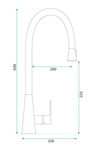 Змішувач для кухні REA MILD BRUSHED GOLD