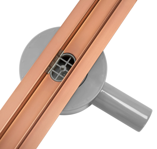 Трап для душа REA NEO SLIM PRO BRUSHED COPPER 80 см.