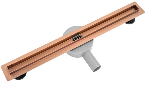 Трап для душа REA NEO SLIM PRO BRUSHED COPPER 80 см.