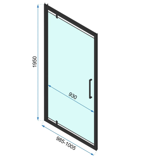 Душевая дверь REA RAPID SWING CHROME 100