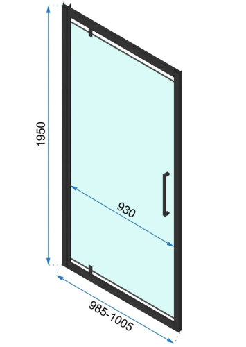 Душевая дверь REA RAPID SWING GOLD 100