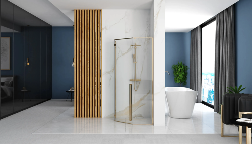 Душова кабіна REA DIAMOND GOLD 80*80