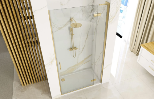 Душевая дверь REA HUGO BRUSHED GOLD 100