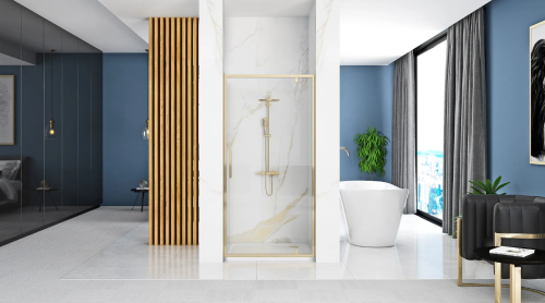 Душевая дверь REA RAPID SWING GOLD 90