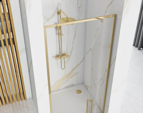 Душевая дверь REA RAPID SWING GOLD 90