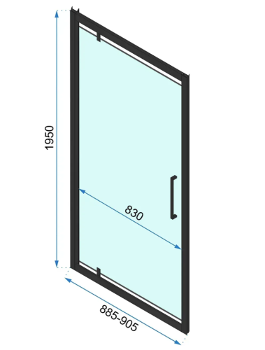 Душові двері REA RAPID SWING CHROME 90