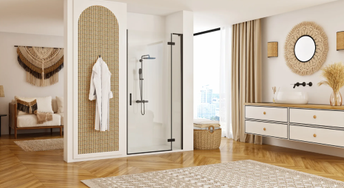 Душевая дверь REA HUGO BLACK 80