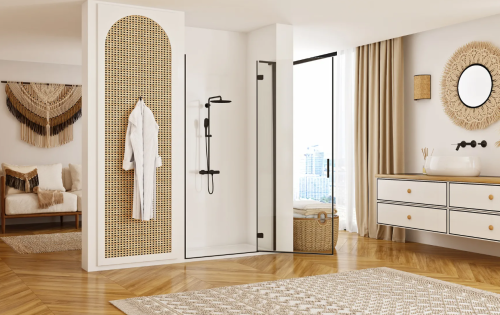 Душевая дверь REA HUGO BLACK 80