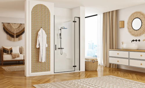 Душові двері REA HUGO BLACK 90