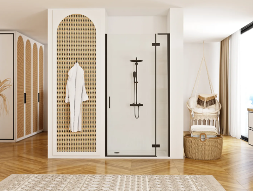 Душові двері REA HUGO BLACK 90