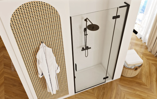 Душові двері REA HUGO BLACK 90