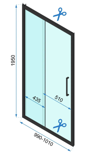 Душевая дверь REA RAPID SLIDE CHROME 100