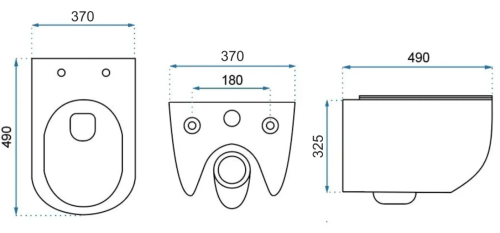 Подвесной унитаз REA CARTER N2 белый