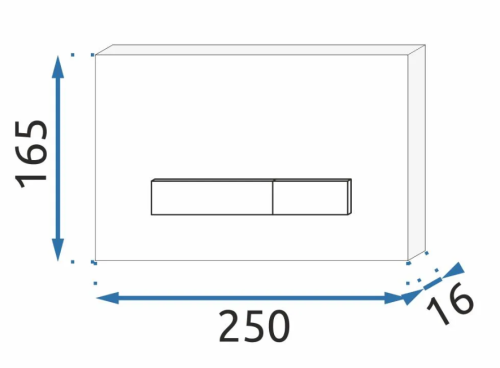 Кнопка смыва для инсталляции REA H NIKIEL