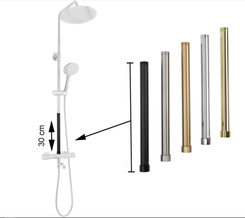 Удлинитель для душевого гарнитура REA GOLD 30 см. золотой
