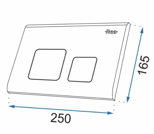 Кнопка смыва для инсталляции REA F CHROME