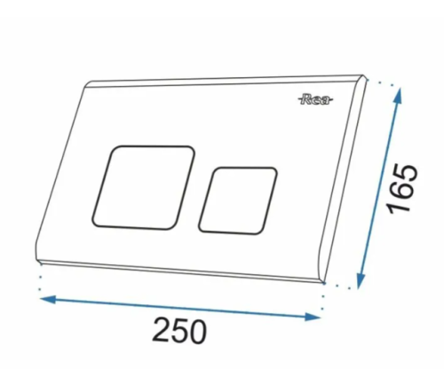 Инсталляция REA с кнопкой F CHROME хром