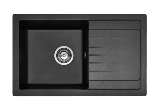 Гранитная кухонная мойка REA DAG BLACK пятнистая