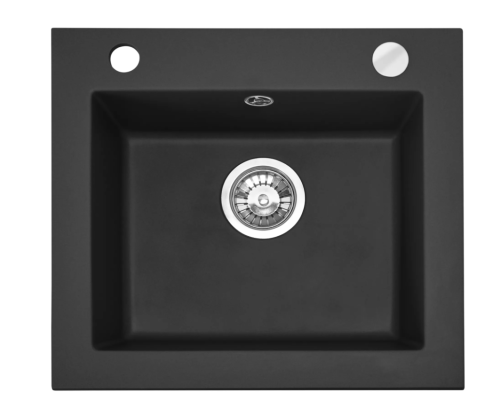 Гранітна кухонна мийка REA WEST BLACK