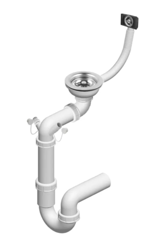 Гранітна кухонна мийка REA NORTH WHITE