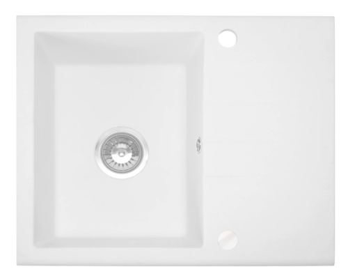 Гранітна кухонна мийка REA NORTH WHITE