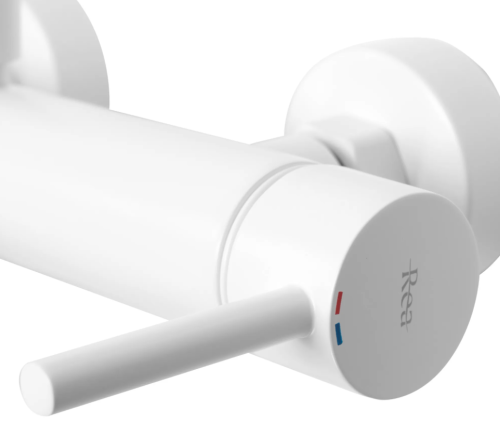 Змішувач для ванни та душу REA LUNGO WHITE настінний