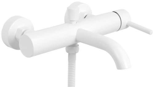 Змішувач для ванни та душу REA LUNGO WHITE настінний
