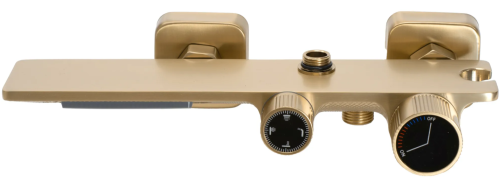 Душовий гарнітур REA HELIX BRUSHED GOLD з виливом