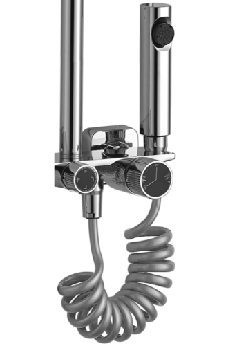 Душевой гарнитур REA HELIX CHROM с изливом