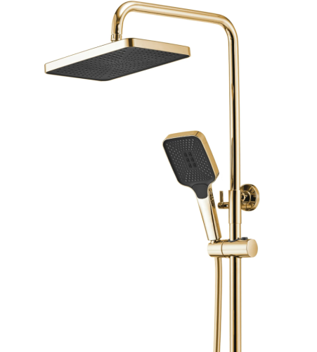 Душевой гарнитур REA ROB GOLD с термостатом и изливом