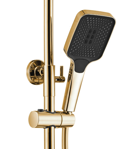 Душевой гарнитур REA ROB GOLD с термостатом и изливом