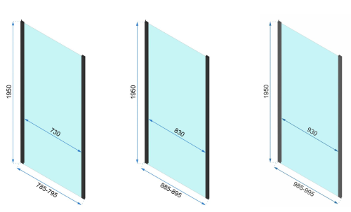 Бічна стінка (модуль) REA RAPID CHROME 80
