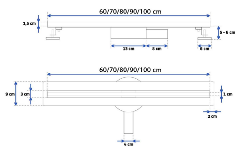 Трап для душа REA NEO SLIM PRO 50 см