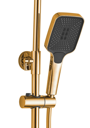 Душевой гарнитур REA HELIX GOLD с изливом