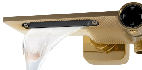 Душевой гарнитур REA HELIX GOLD с изливом