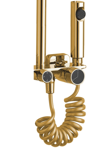 Душевой гарнитур REA HELIX GOLD с изливом