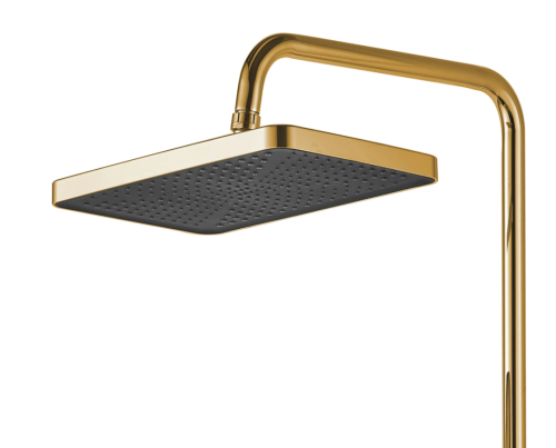 Душевой гарнитур REA HELIX GOLD с изливом