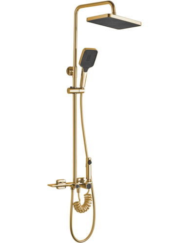 Душевой гарнитур REA HELIX GOLD с изливом