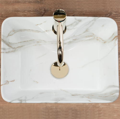 Умывальник (раковина) REA KELLY MINI AIAX SHINY накладной мрамор