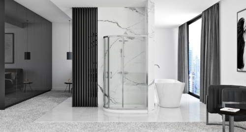 Душевая кабина REA LOOK CHROM 80х100