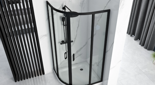 Душевая кабина REA LOOK BLACK 80х80