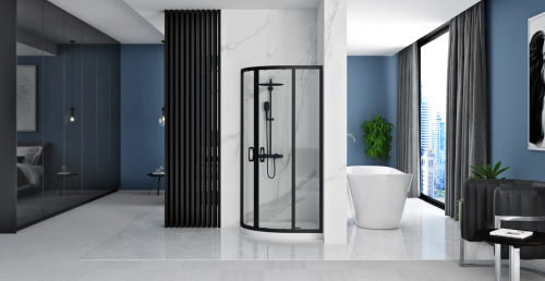 Душевая кабина REA LOOK BLACK 90х90