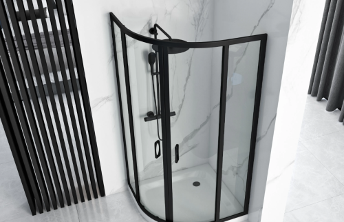 Душевая кабина REA LOOK BLACK 90х90