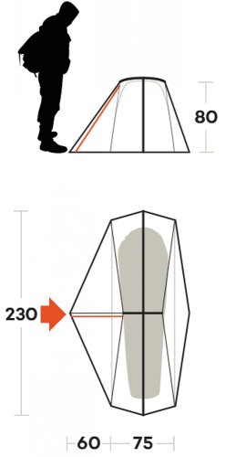 Палатка одноместная Ferrino Grit 1 Olive Green (91210MOOFR)